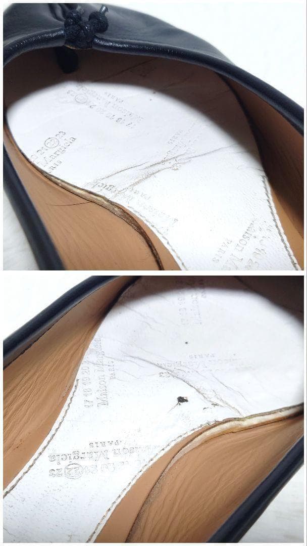 メゾンマルジェラ 足袋シューズ バレエ 23 ブラック