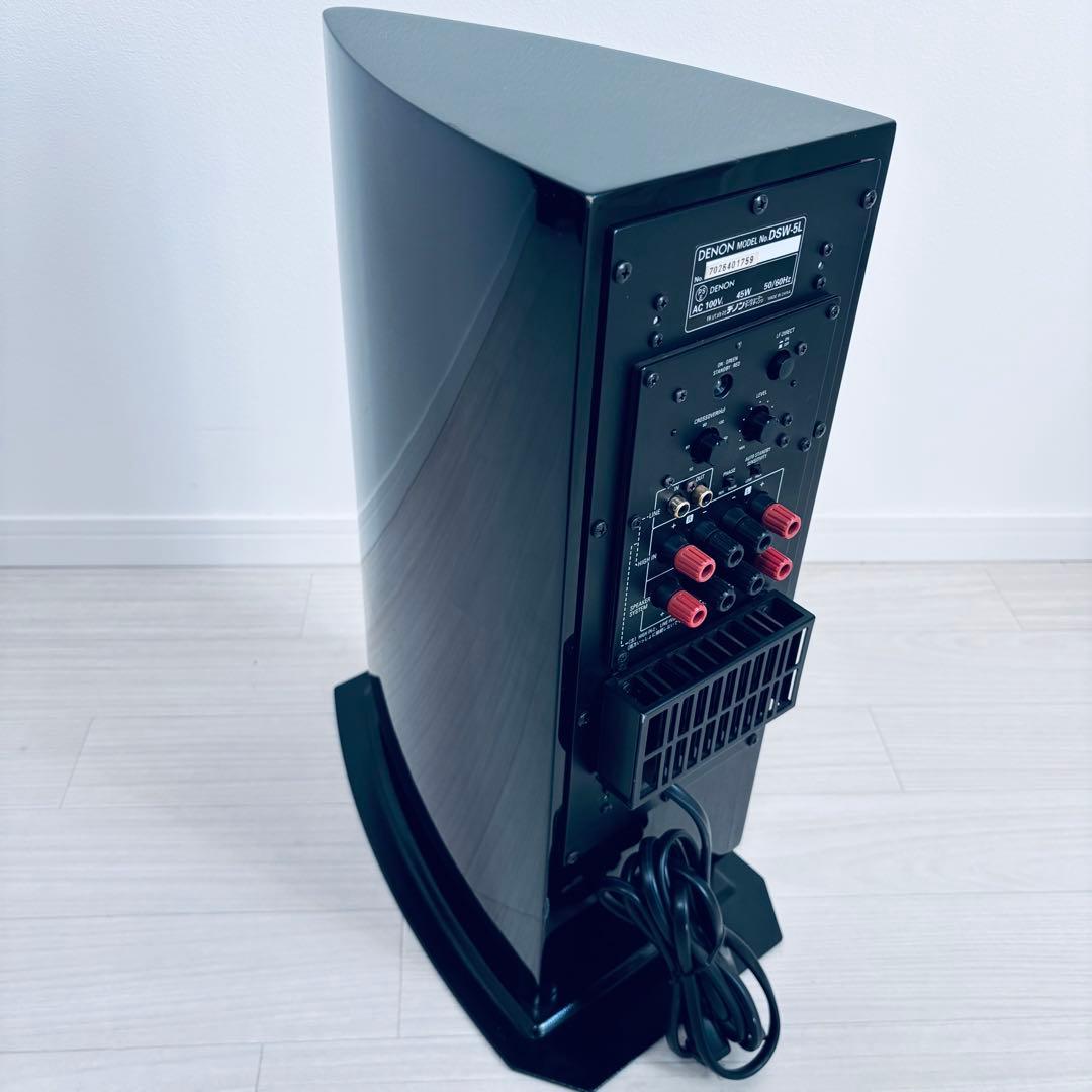 値下げ　【良品】DENON DSW-5L スーパーウーファー ブラック