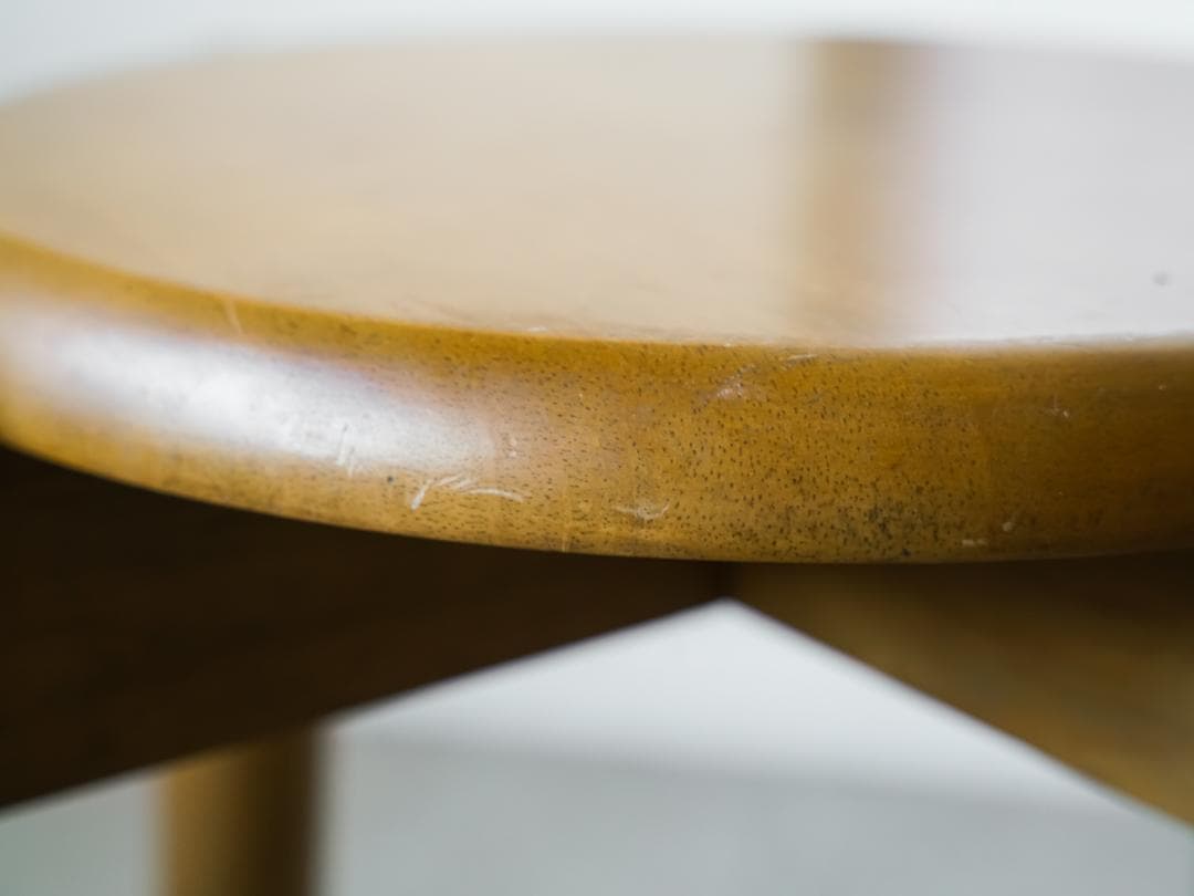 ヴィンテージ 木製スツール/丸椅子 2脚 古道具 ミッドセンチュリー モダン