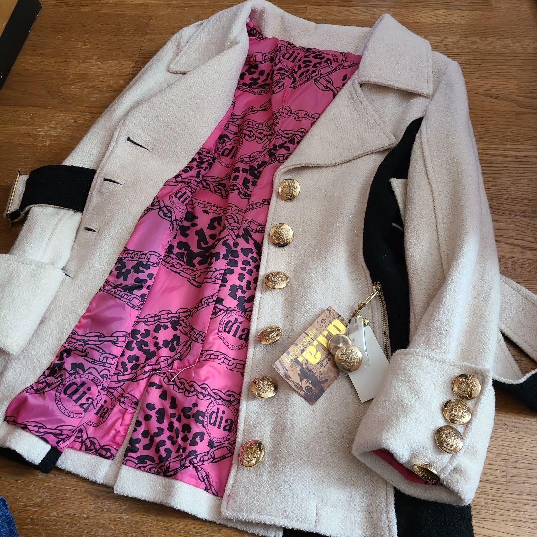 d.i.aダイア ダイヤウールコート アウター キラキラ 平成ギャルy2k109