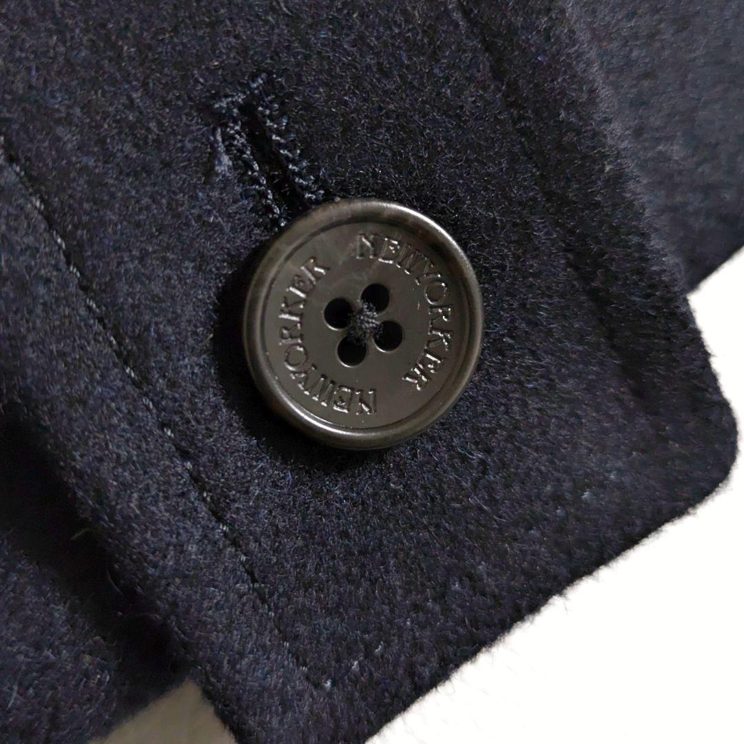 ニューヨーカー／近年もの メンズ 上質ウールダッフルコート ネイビー トグル