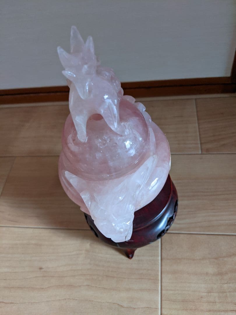★香炉 紅水晶 ローズクォーツ☆期間限定お値下げ☆