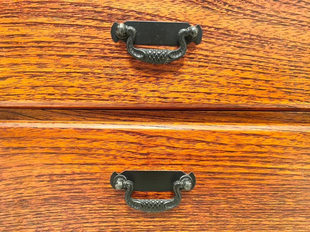 断捨離間近　美品✨整理箱　和物　古民具　レトロ　木製引き出し　2段