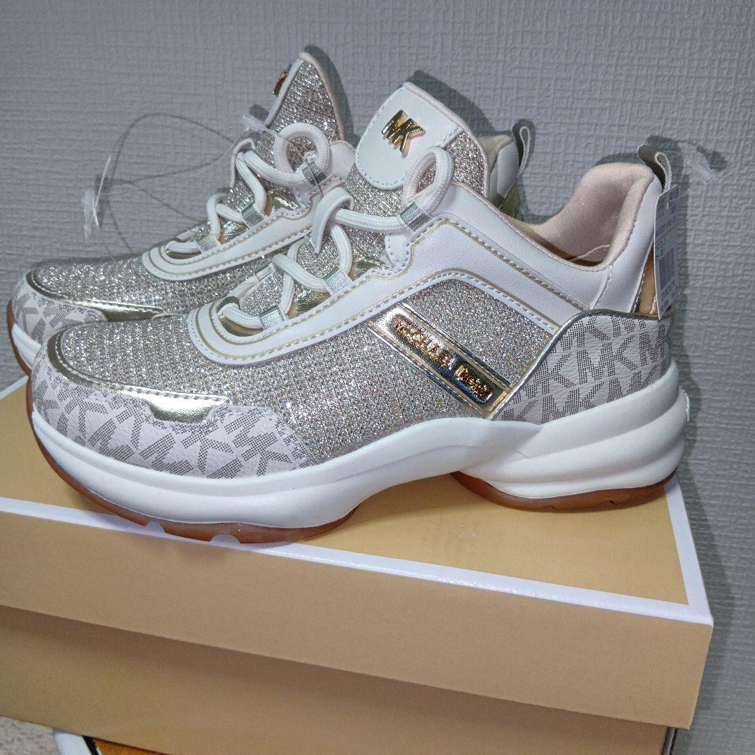 MICHAEL KORS OLYMPIA バニラスニーカー・キッズ ２２cm新品