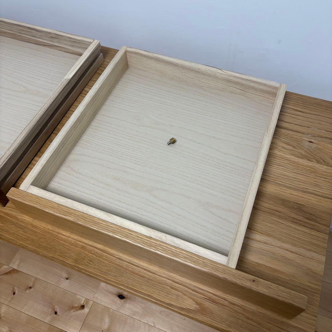 aM　無印良品　オーク無垢材デスク