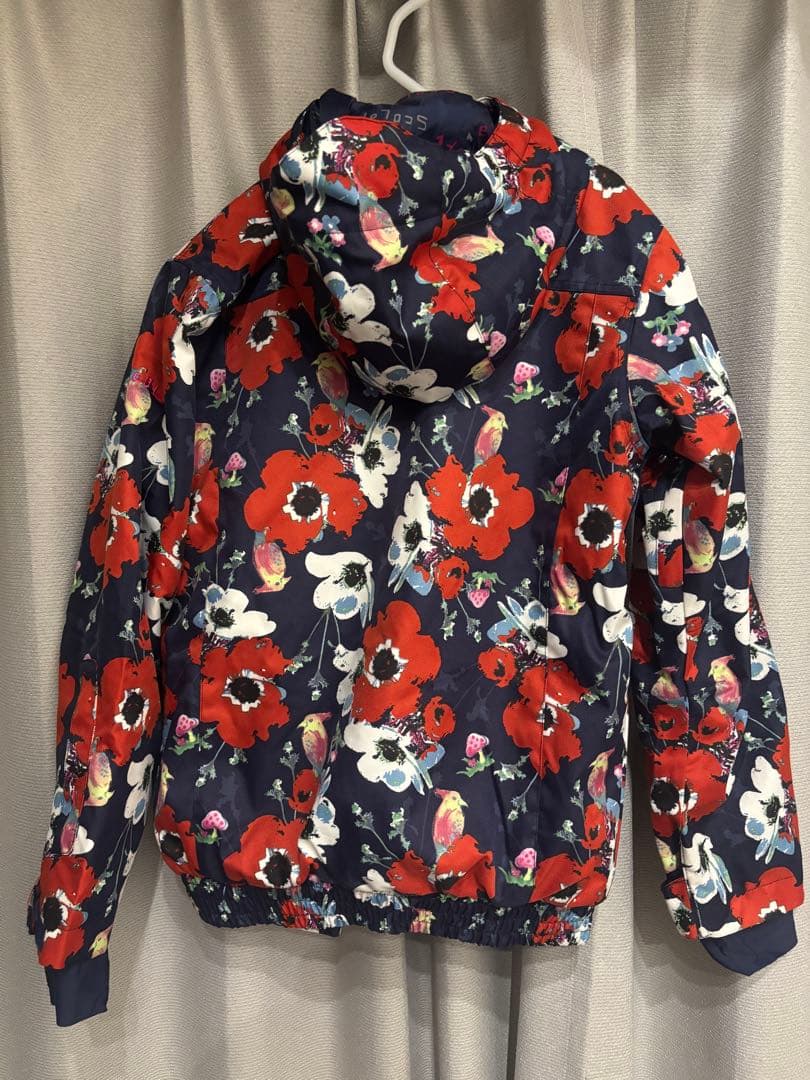 【レア】スノーボードウェア　上下セット　ネイビー花柄　スカラー