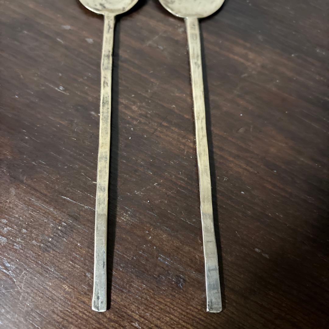李朝スッカラ6点　(ar126)韓国スプーン.アンティーク.古道具.コウケンテツ