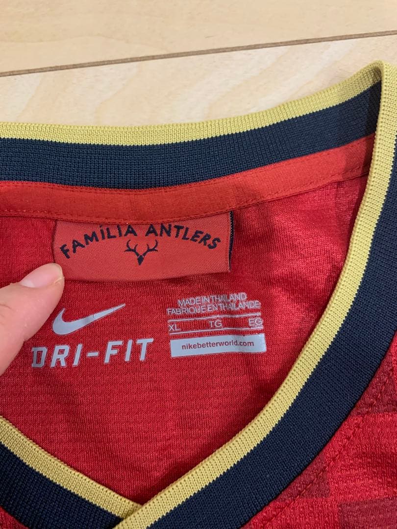 鹿島アントラーズ XL ユニフォーム LIXIL NIKE DRI-FIT 赤