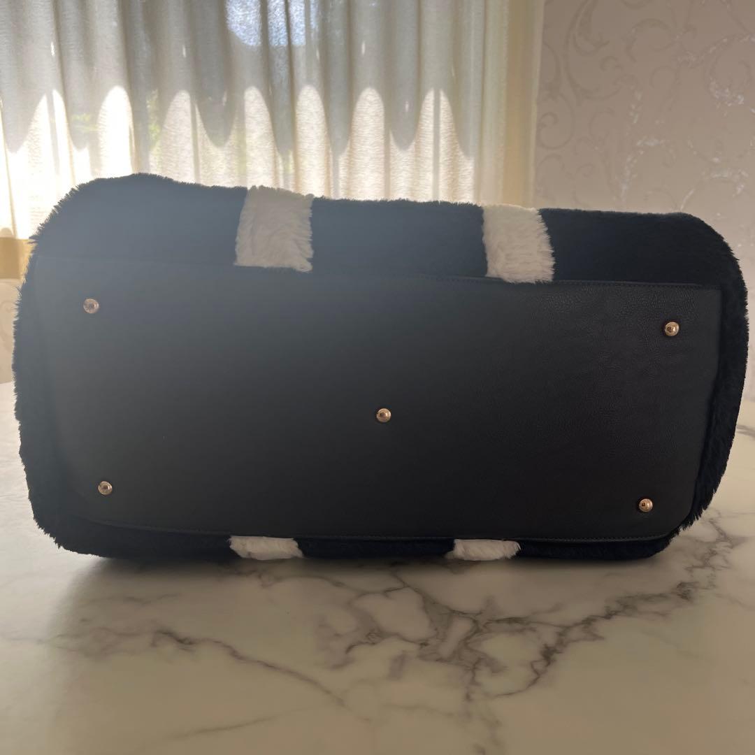 ムータ 配色ファーボストンバック