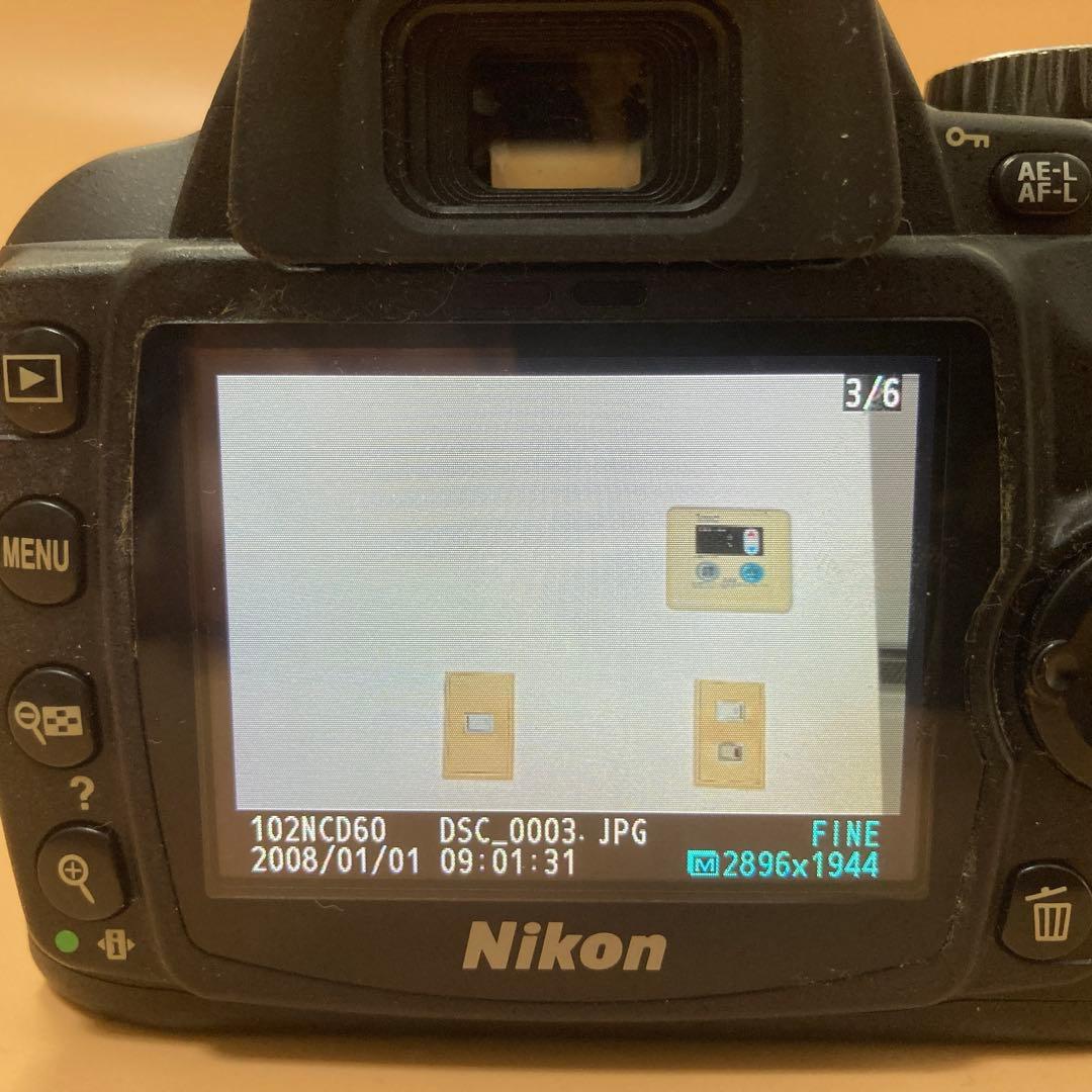 ⭐︎SDカード付き⭐︎Nikon D60 デジタル一眼レフカメラ 完動品