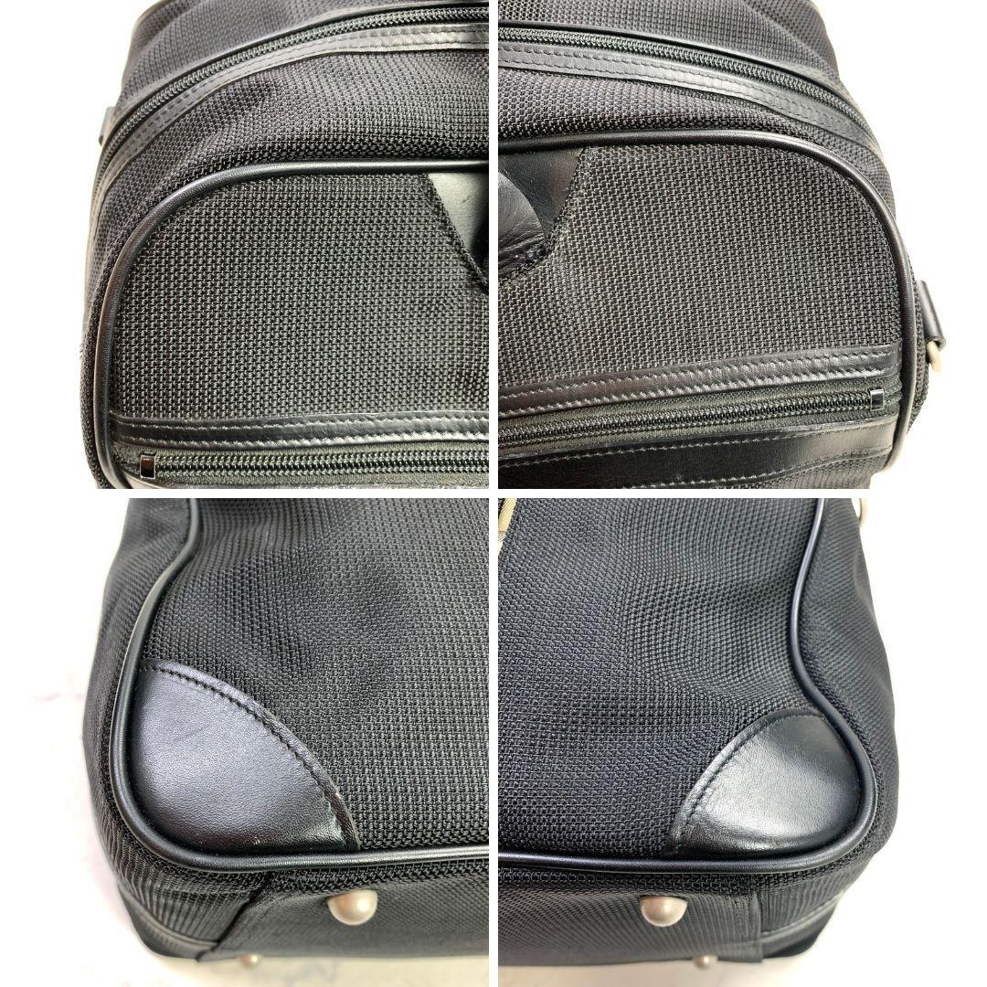 バーバリーゴルフ 2way ボストンバッグ ブラック ロゴ　大容量