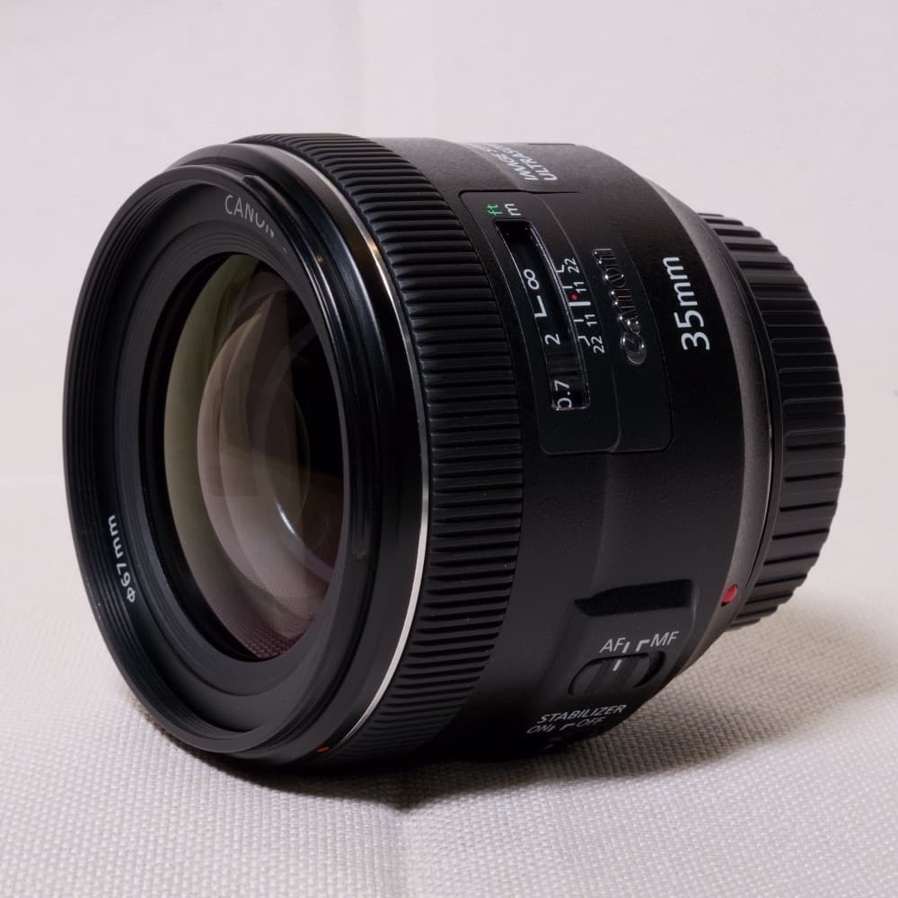 キヤノンEF 35mm F2 IS USM 単焦点レンズ Canon