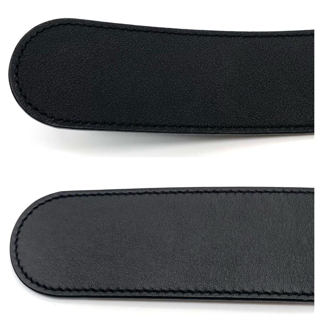 未使用級✨グッチ ベルト GGマーモント レザー ブラック 75 30