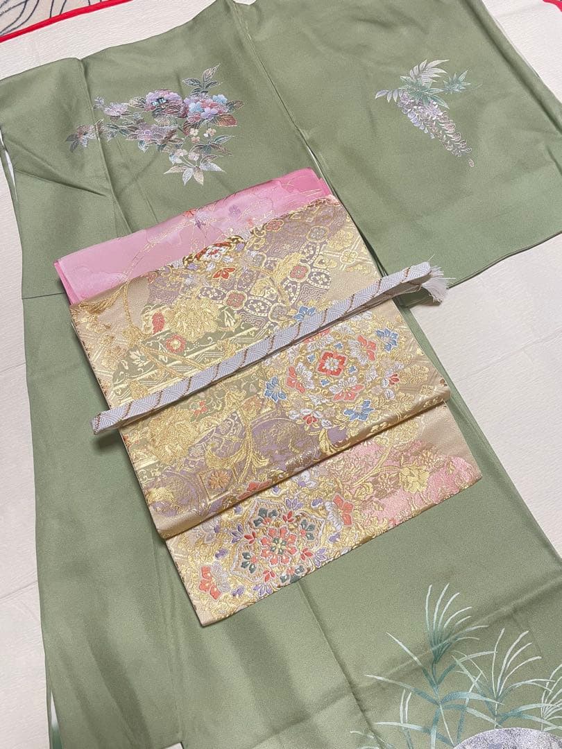 訪問着フルセット　金銀彩　螺鈿　高級　正絹　結婚式