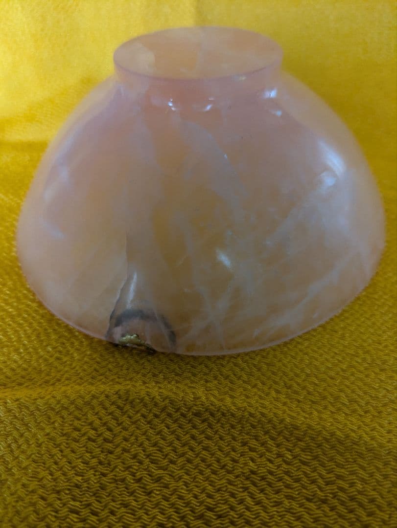 石彫刻茶碗、抹茶茶碗、倉田辰彦作、日本製