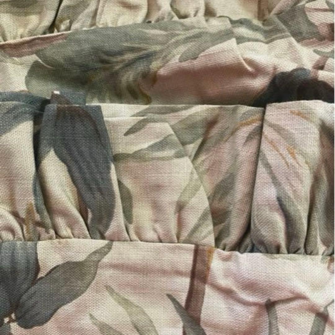 新品未使用✳︎ラルフローレンホーム✳︎フリル付✳︎南国柄✳︎65cm角✳︎クッションカバー