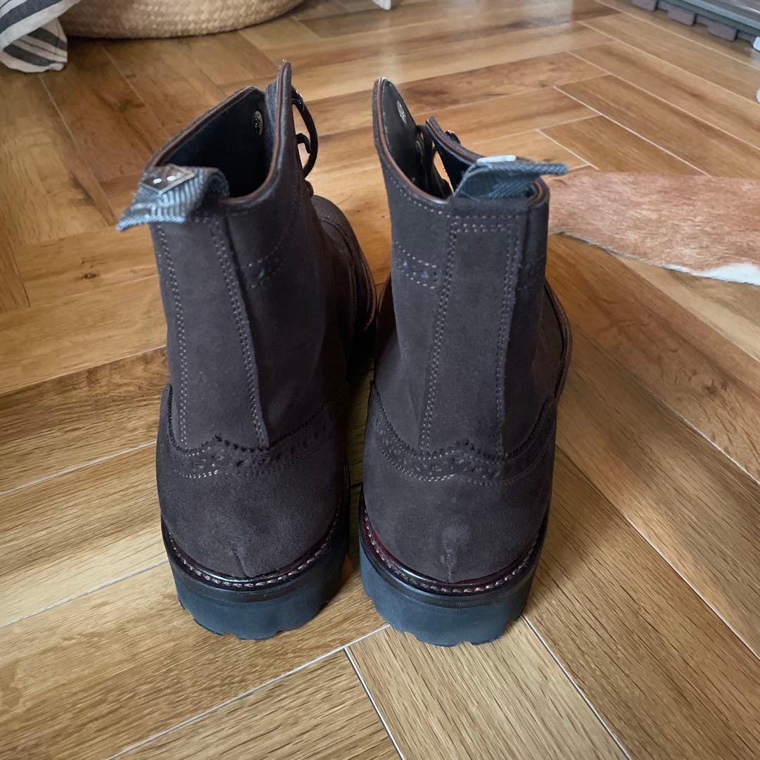 WHダブルエイチスエードブーツブラウンサイズ8.5