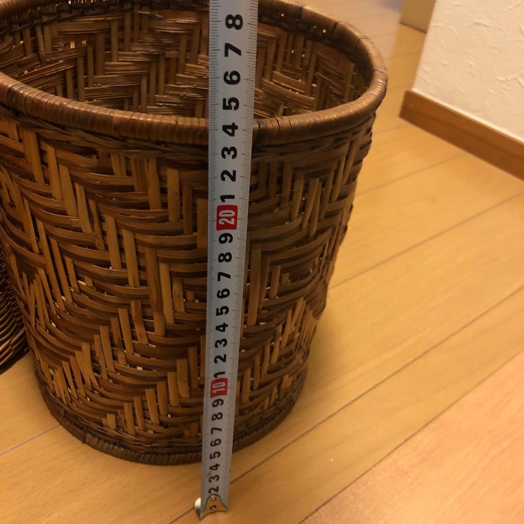 レトロ＊ラタン＊飴色＊籠セット