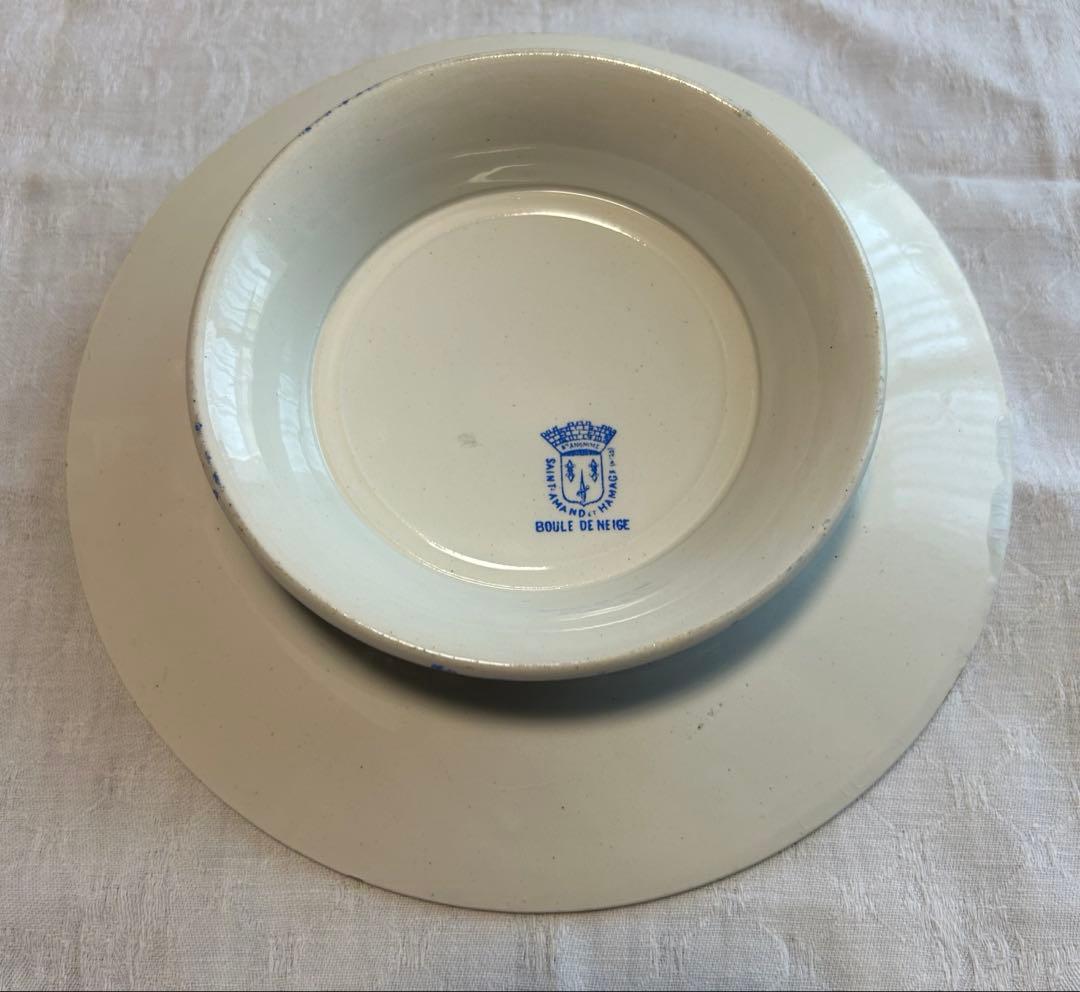 美品　サンタマン　ブールドネージュ　コンポティエ　紫陽花　フランスアンティーク