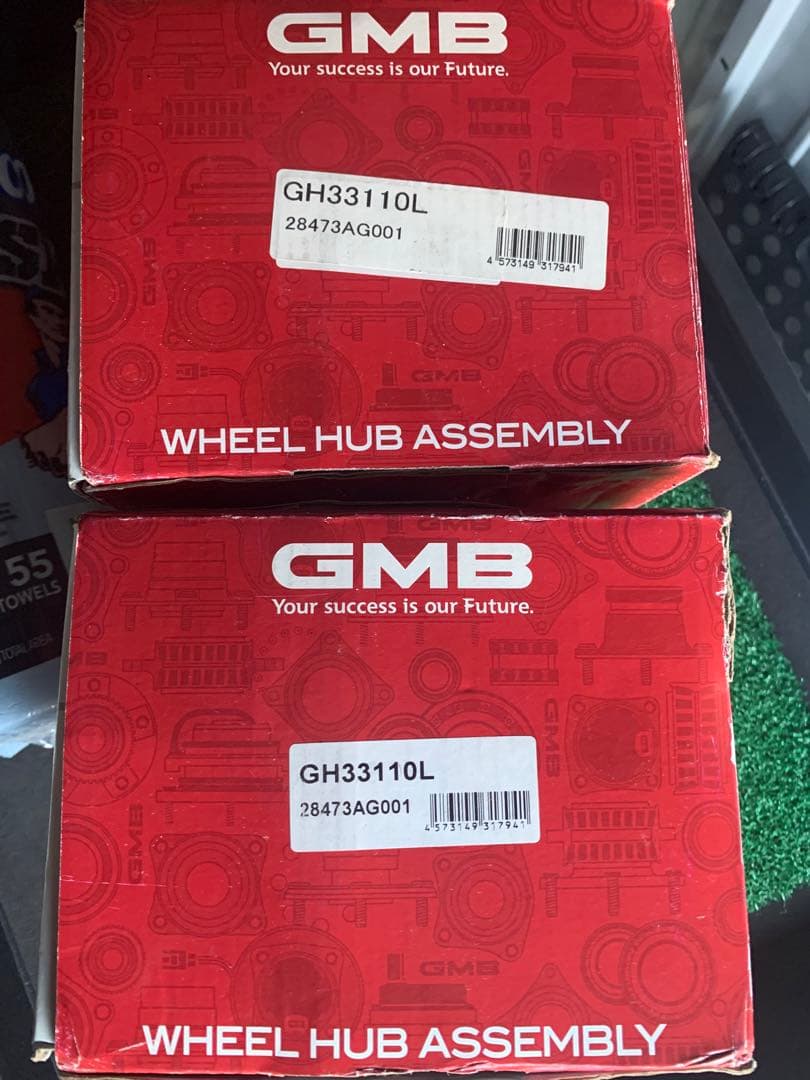 bp5 レガシィ　リアハブベアリング　GMB社製 左右2個セット　ロックナット付