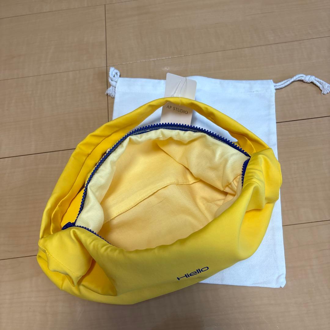 美品HIELLO/ヒエロー別注ハンドバッグ　イエロー