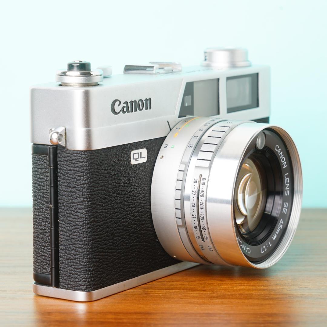 [美品] 完動品◎Canon キャノネットQL17 フィルムカメラ #85