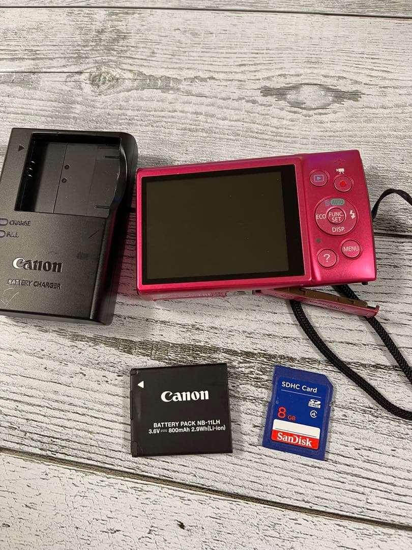 Canon IXY 140 ピンク 本体と付属品（説明書　箱無し）