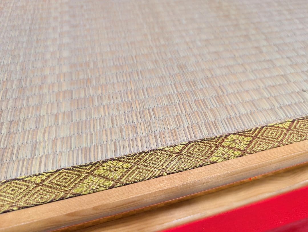 45号 黄金鶴 御殿台 セパレート 飾り台 畳台 金色 繧繝 金具 雛人形