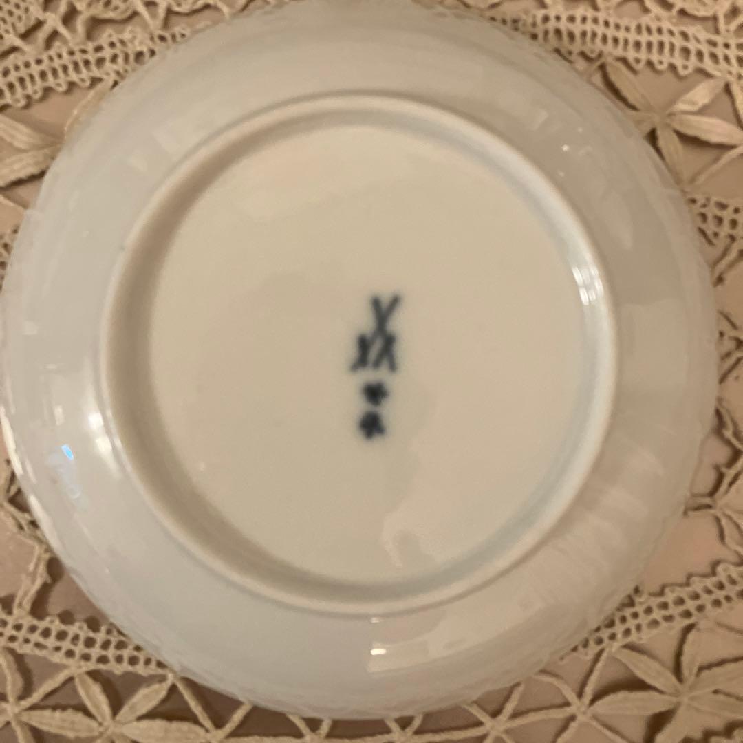 アンティークマイセン マルコリーニ期　グリザイユ　アポロとダフネ神話図CS