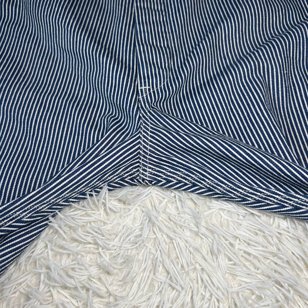 美品　Lee リー　LM7254 ヒッコリー 3L 大きいサイズ オーバーオール