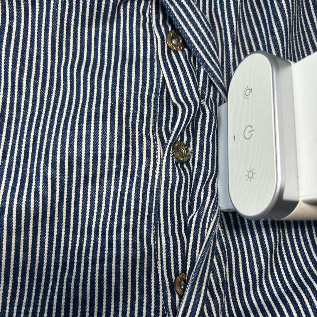 美品　Lee リー　LM7254 ヒッコリー 3L 大きいサイズ オーバーオール