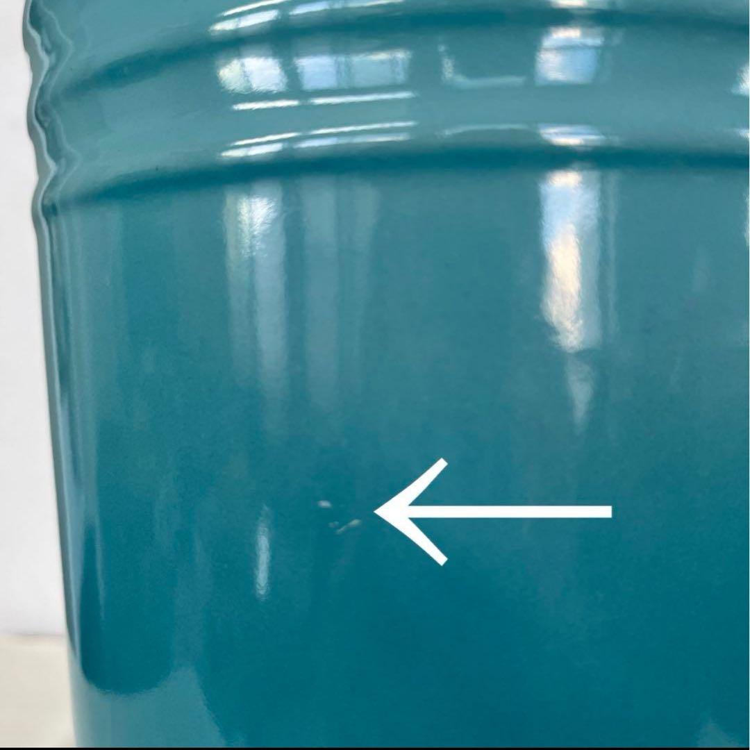 ルクルーゼ　キャニスター　カリビアンブルー　特大サイズ