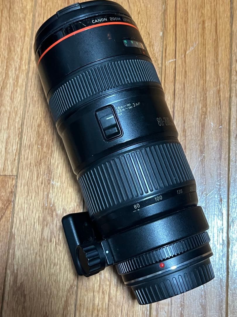 ジャンク品 CANON 80-200mmズームレンズ AF機能付き 1:2.8L