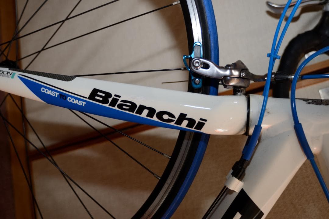 Bianchi ロードバイク 群馬の駅で引渡し
