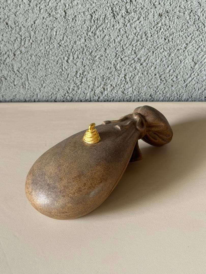 楠部彌弌　瑞巳　置物　干支　時代物　古道具　共箱