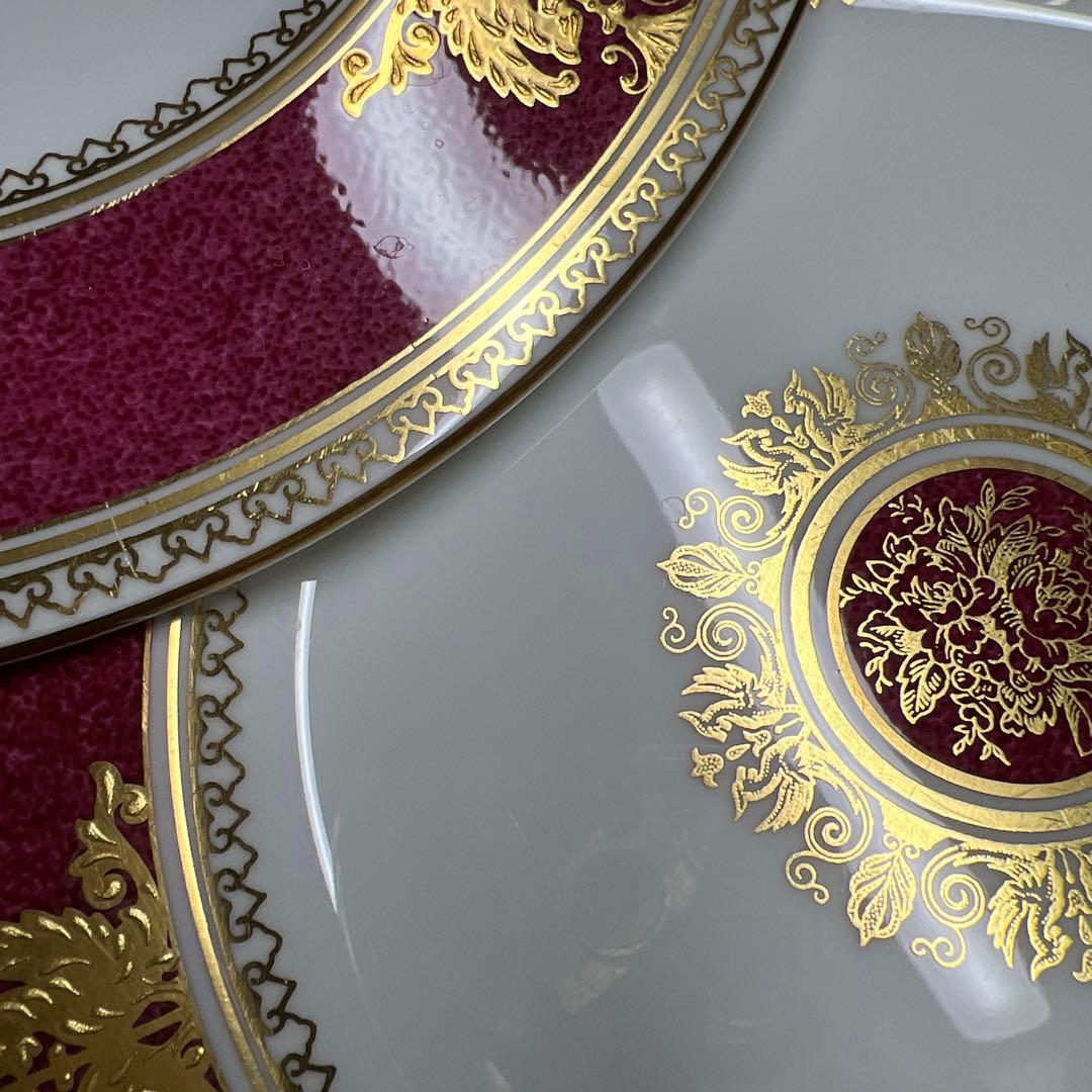 ウェッジウッド最高級シリーズ　コロンビアパウダールビー　デザートプレート6枚