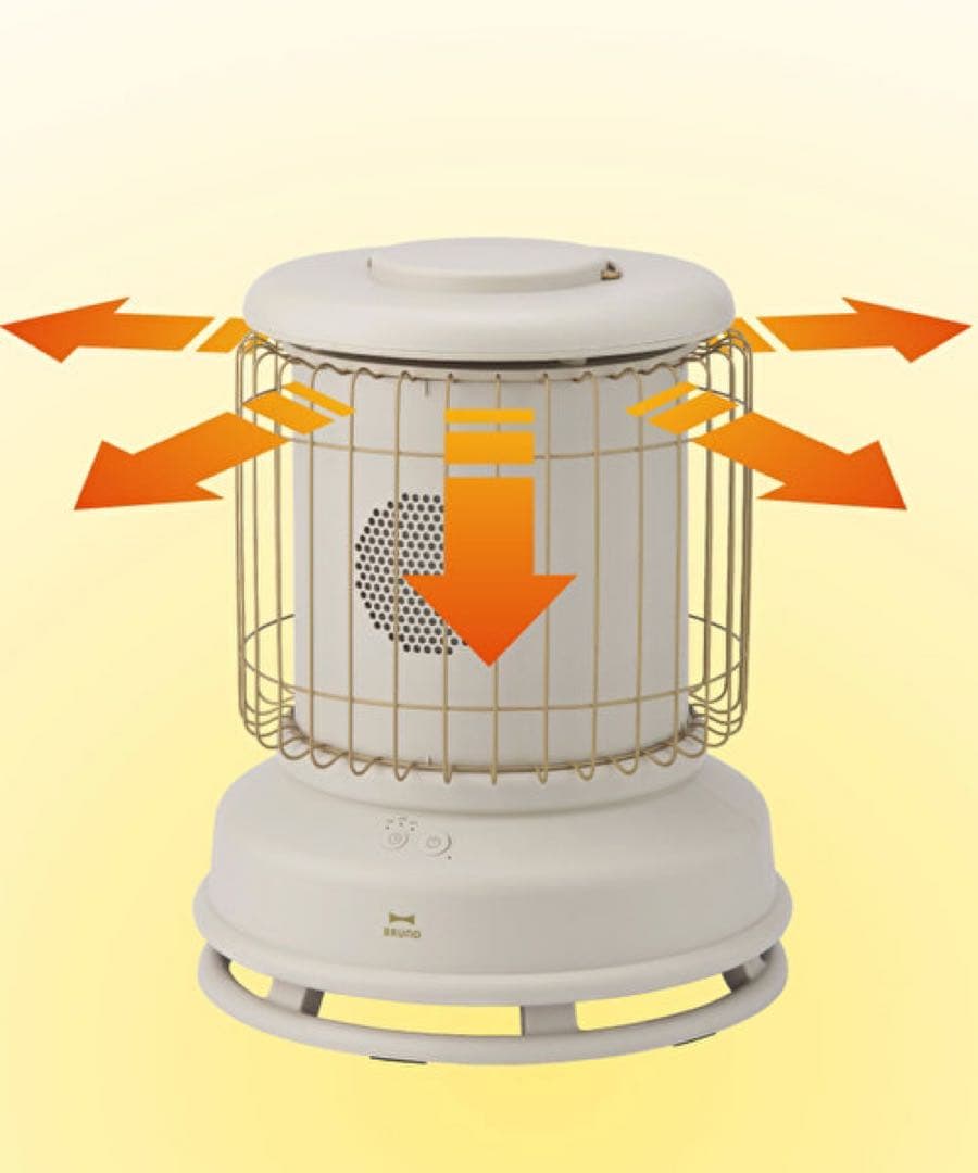 お値下げ【新品・未開封】BRUNO ブルーノ　全方位型ファンヒーター タン