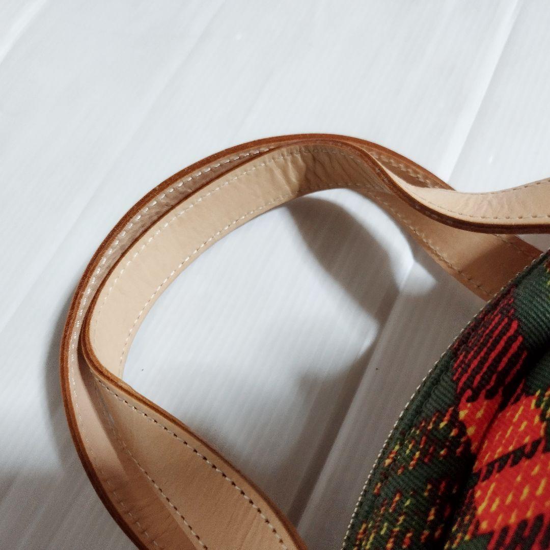 ヒステリックミニ×伊勢丹　ラインストーンロゴミニハンドバッグ　タータンチェック