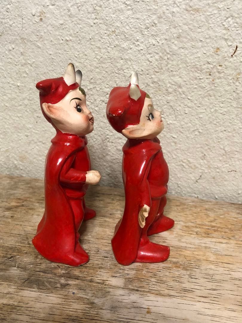 ビンテージ50s デビル 悪魔　レッドデビル 妖精　ミッドセンチュリー　レトロ