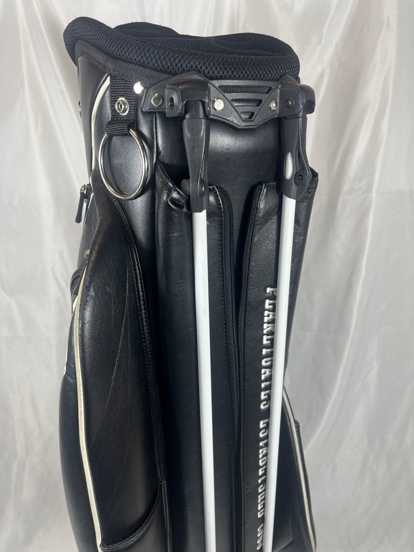 PEARLY GATES キャディバッグ ブラック/ホワイト