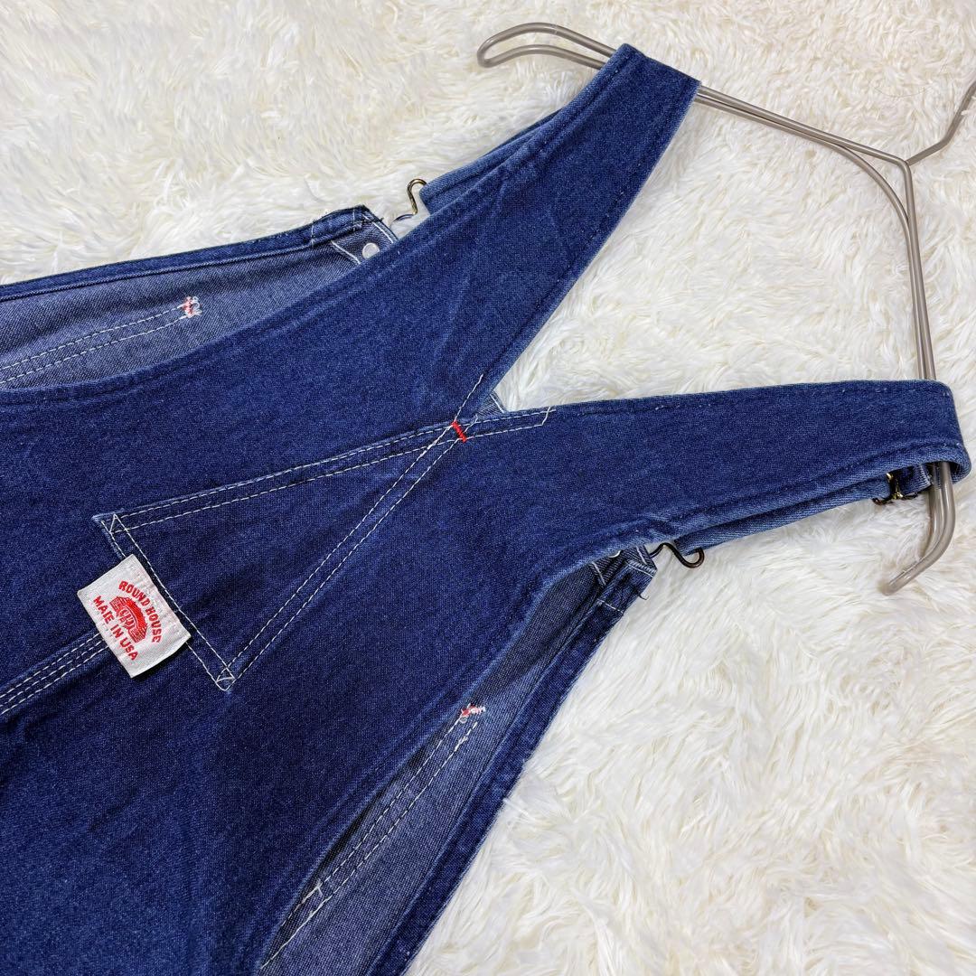 ROUND HOUSE ラウンドハウス デニムオーバーオール USA製 L相当