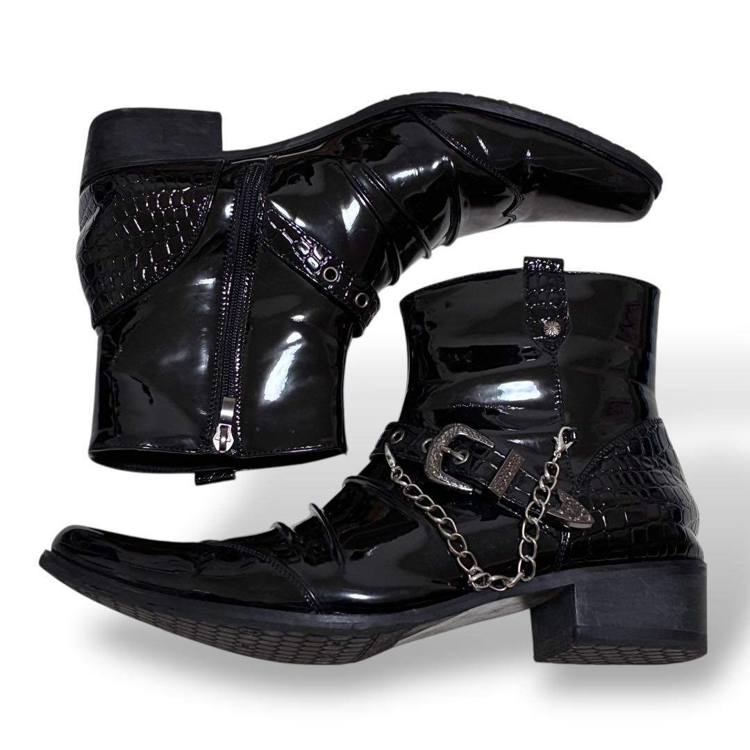 靴 00s archive chain belt boots studs y2k