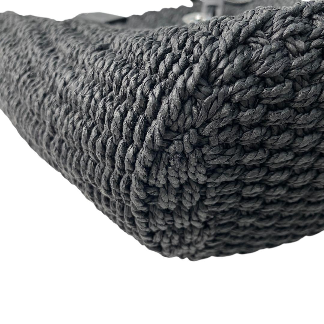 未使用 コーチcoach スモール ストロー トート カゴバッグ CQ785.