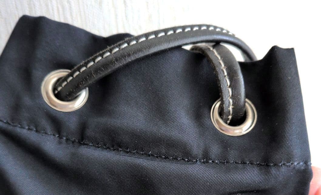 美品 PRADA 黒　ナイロン巾着 ボンサック リュック　ショルダーバッグ