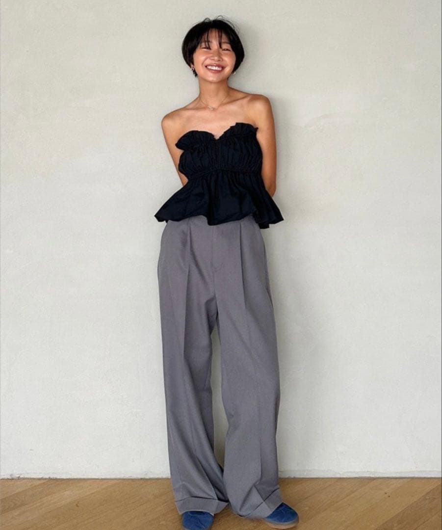 CottonバルーンRibbonビスチェ ブラックFREE