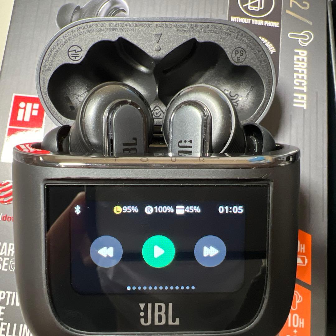 G739 JBL TOUR PRO 2ワイヤレスイヤホン ブラック黒