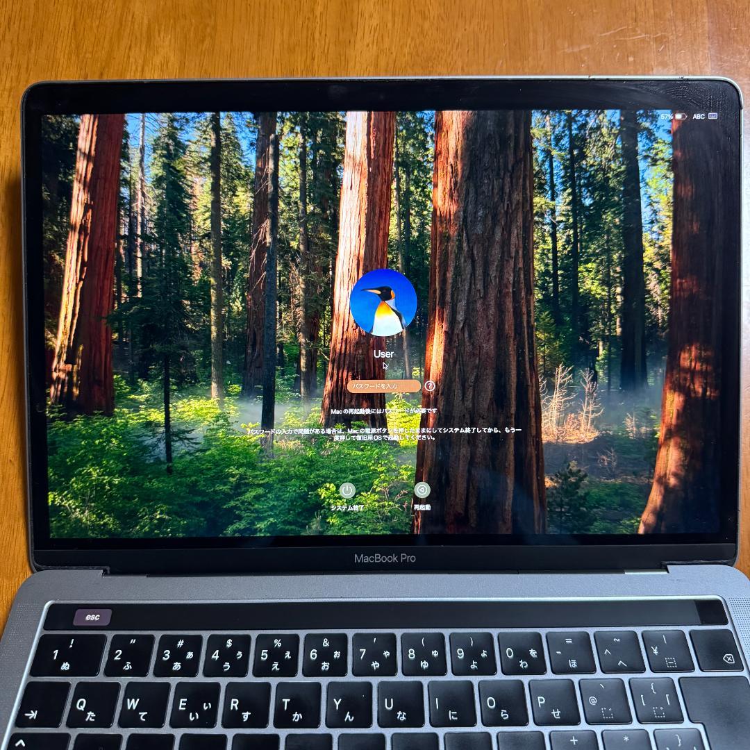 MacBook Pro 2019 13インチ グレー 本体 箱あり 充電器付き