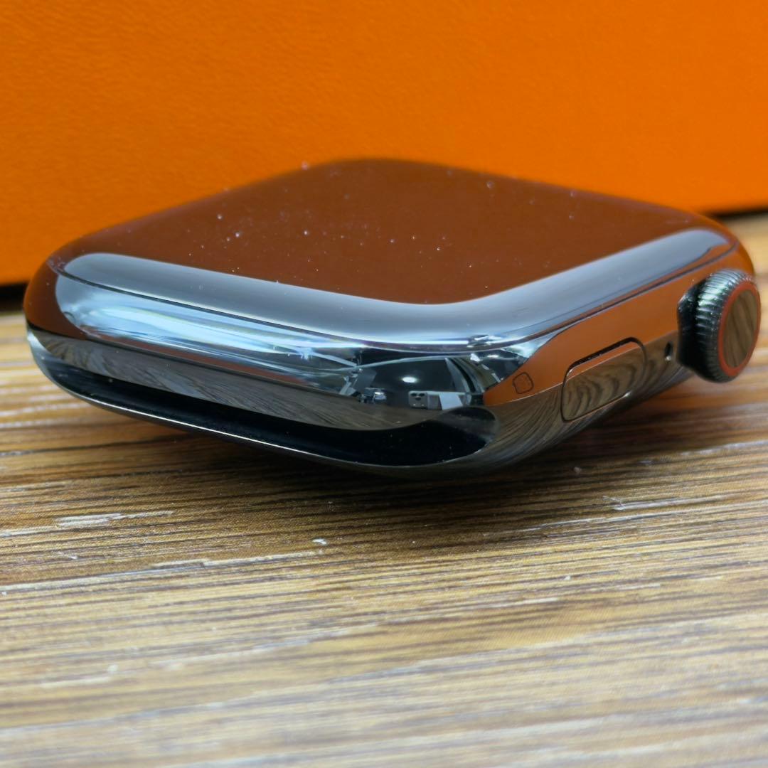 3017 Apple Watchエルメス　シリーズ7 ブラックステンレスモデル
