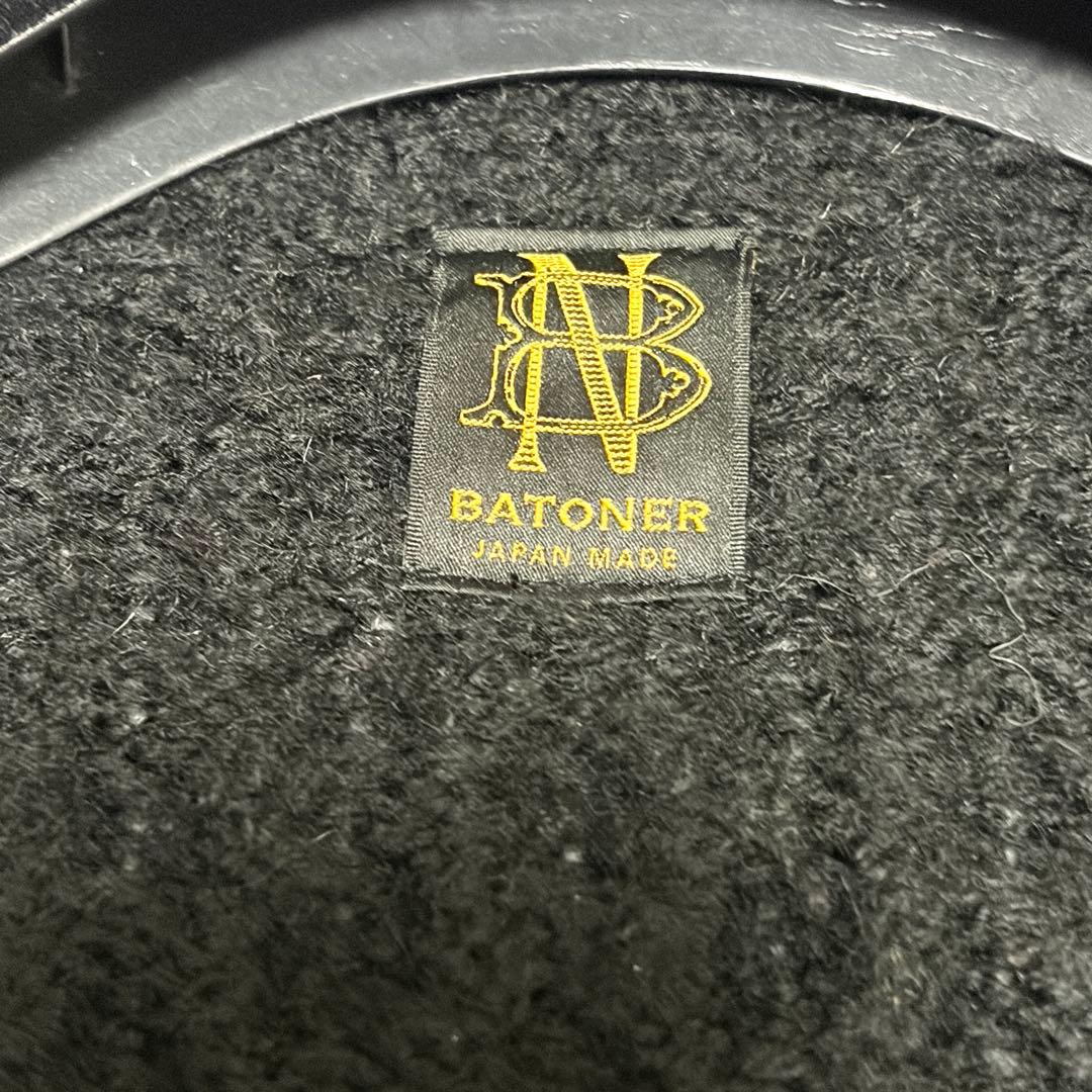 美品 BATONER バトナー ウールアルパカ ケーブルカーディガン 黒