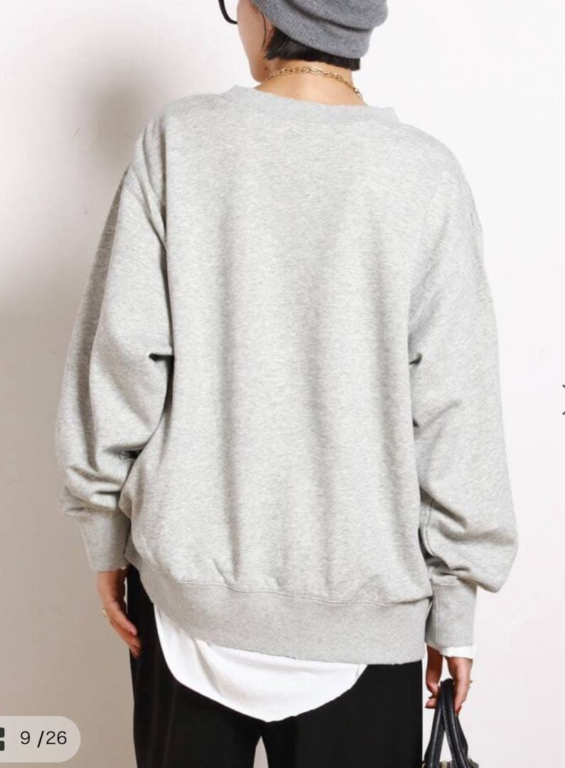 新品　【athletic wear MASON】別注オーバーカレッジスウェット